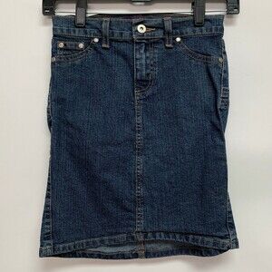 Luricci Forever Firm International Denim Jean Skirt Sz 26 Blue Butt Lifter NWOT